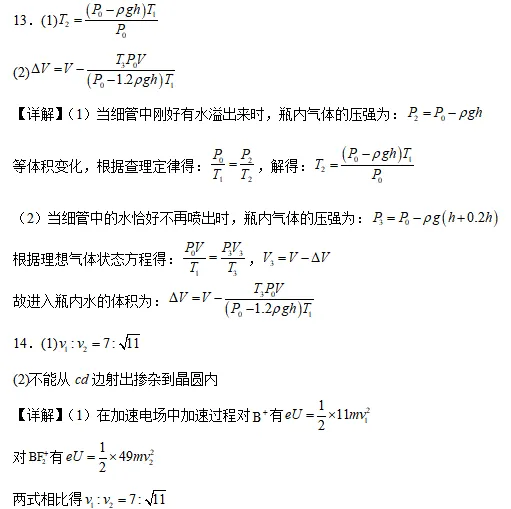 2026高三优质模拟卷--广东深圳市高三下学期第一次调研考试物理 第28张