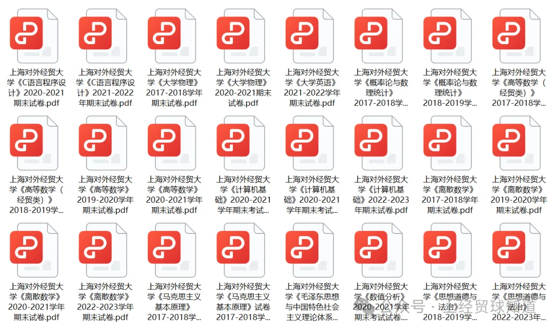 上海对外经贸大学历年期中期末真题来了~ 第3张