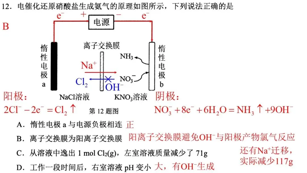 2026年4月高三温州二模化学试卷解析与讲评 第14张