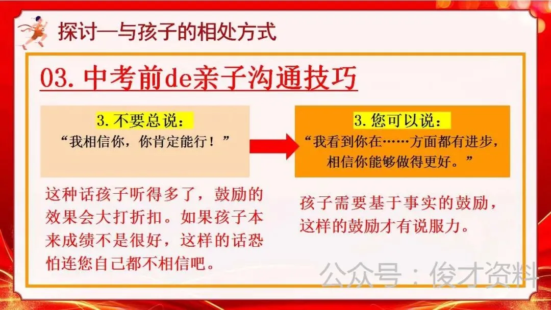 初三(九年级)中考冲刺家长会ppt:家校携手 ,决胜中考!(含发言稿) 第32张