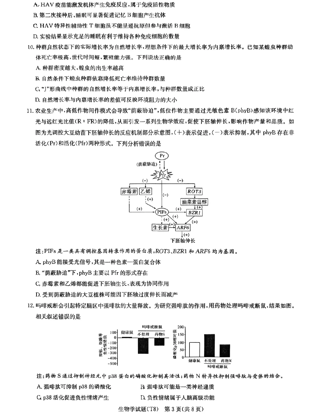 2026届湖南师大附中高三4月模拟考试生物学试题及答案解析 第5张