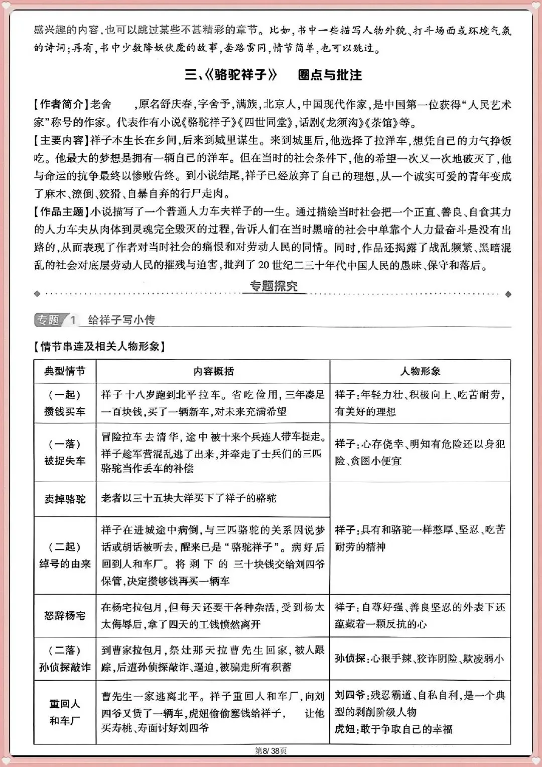 名著全解|2026新中考语文 12 部必考名著知识梳理(电子版可打印) 第7张