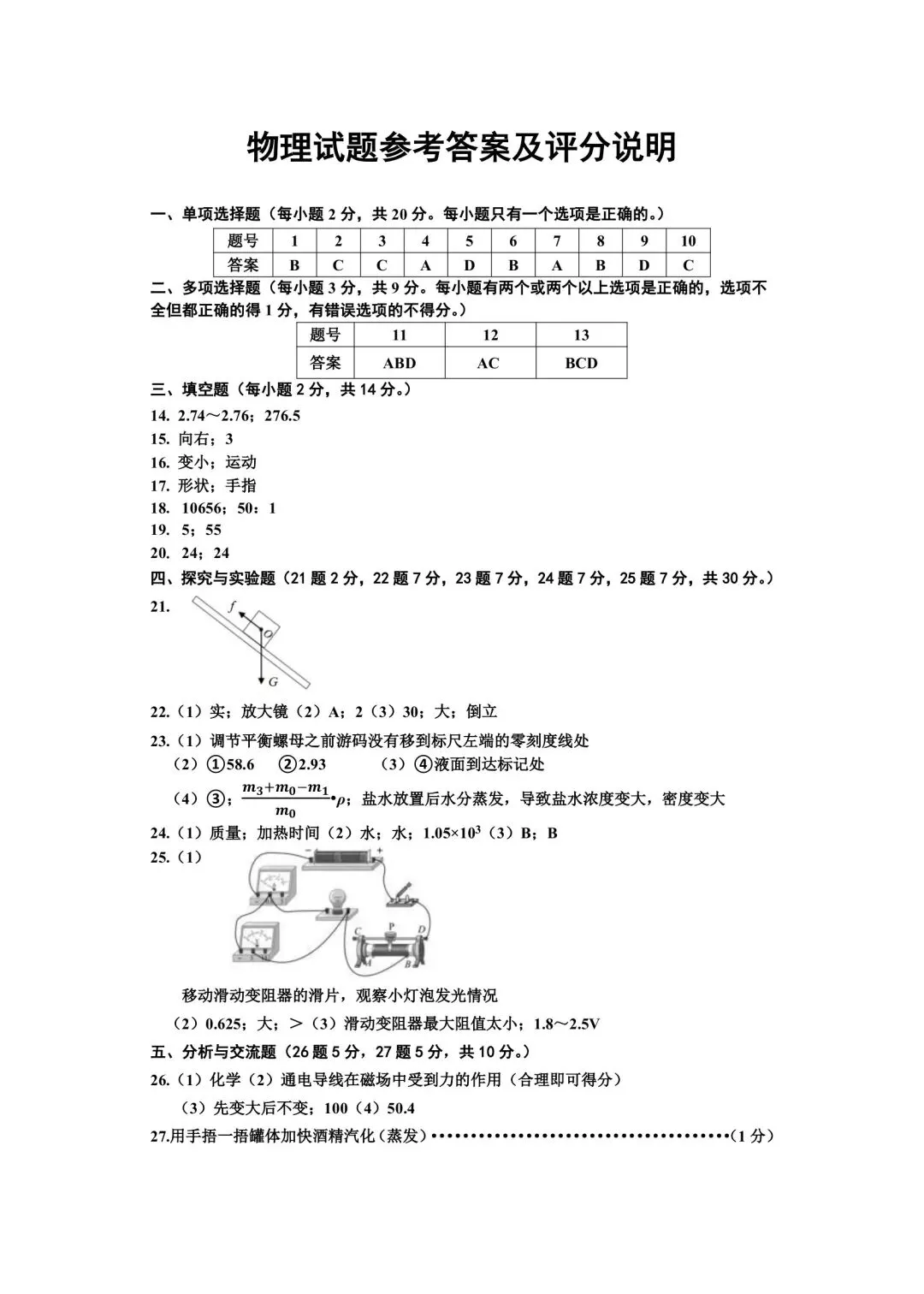 2026年齐齐哈尔市中考一模七科试卷及参考答案 第42张