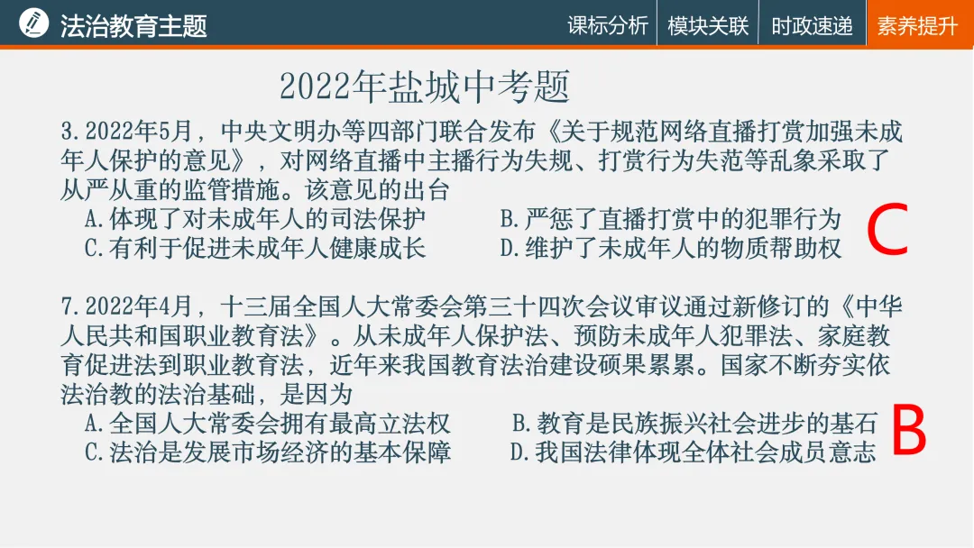 诗性课堂|法治教育主题(2026年中考复习04) 第22张
