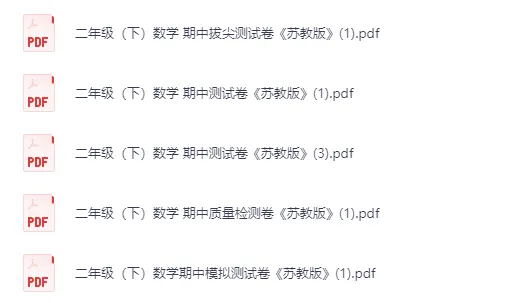 数学(苏教版)【期中真题卷】一二三四五六年级数学下册(真题卷+达标卷+拔尖卷) 第2张