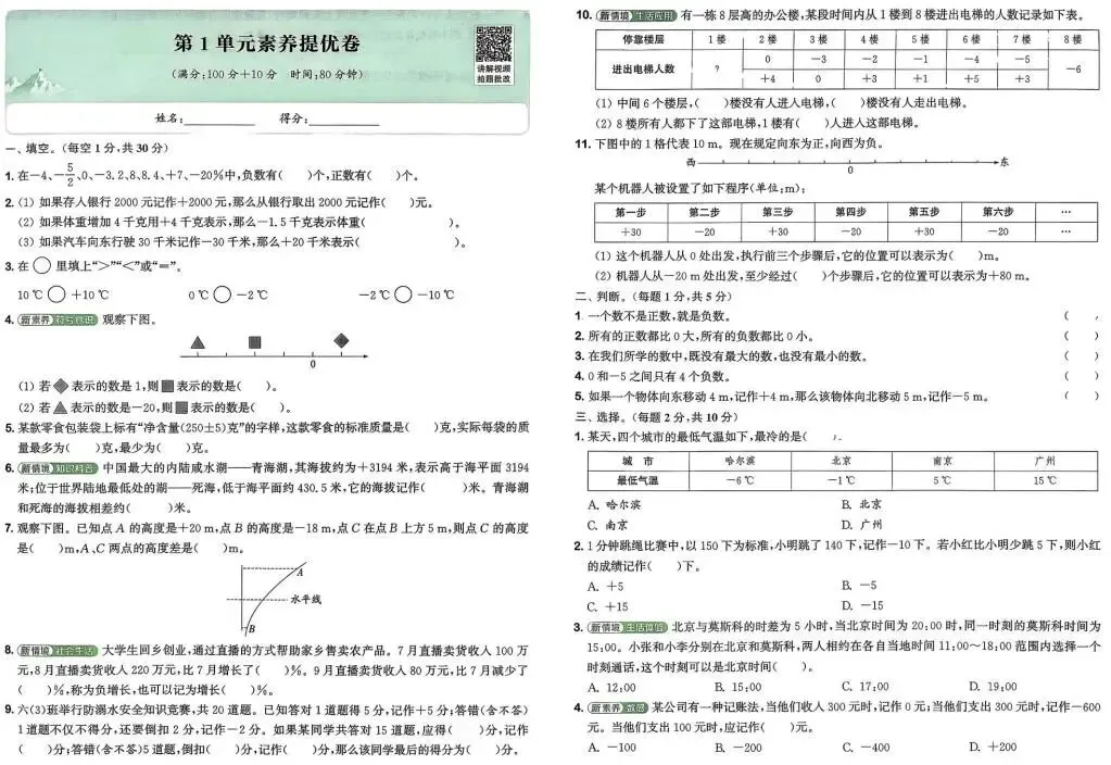 26春《通成学典拔尖大试卷》新增数学苏教/北师版(含语文数学英语1-6年级下册各版本合集)(含答案)电子版免费下载 第6张