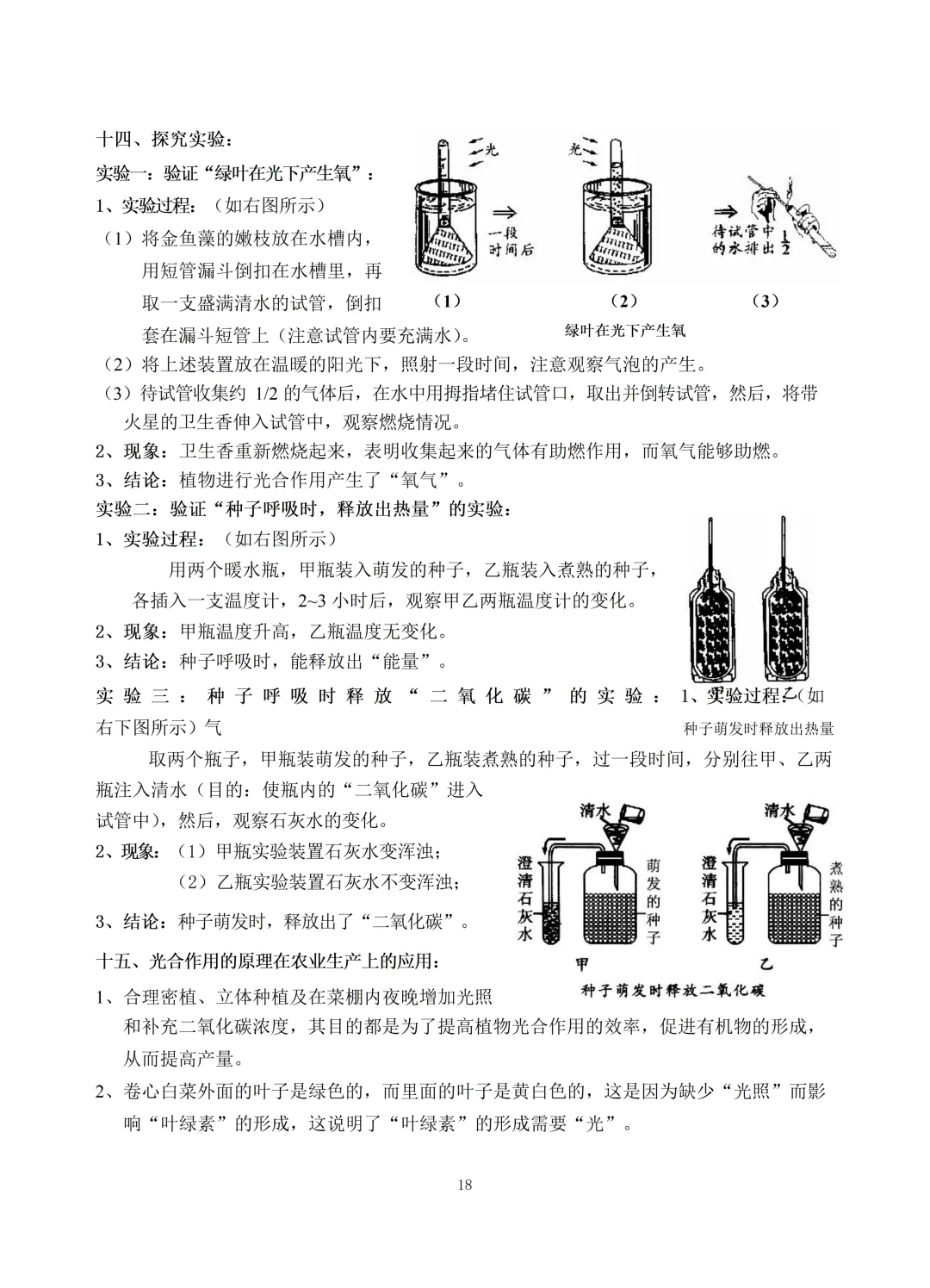 中考生物知识点总结(69页)-中考必备 第18张