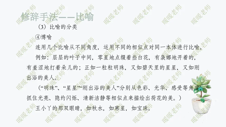 中考复习——记叙文题型与技巧-赏析类(修辞手法) 课件 202页 第9张