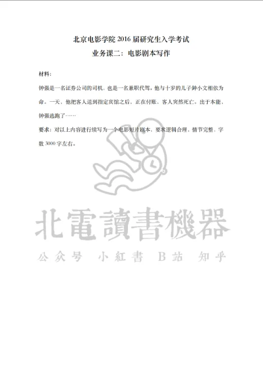 转发福利|免费领取北电文学系考研十一年真题&解析 第4张