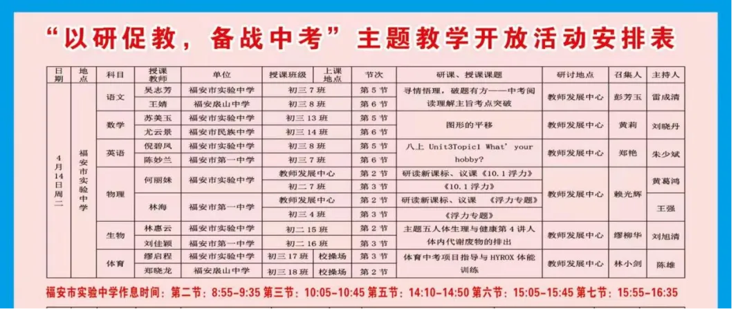 以研促教备中考 教研赋能提质效——福安市举办 2026 年初中主题教学教研开放活动 第6张