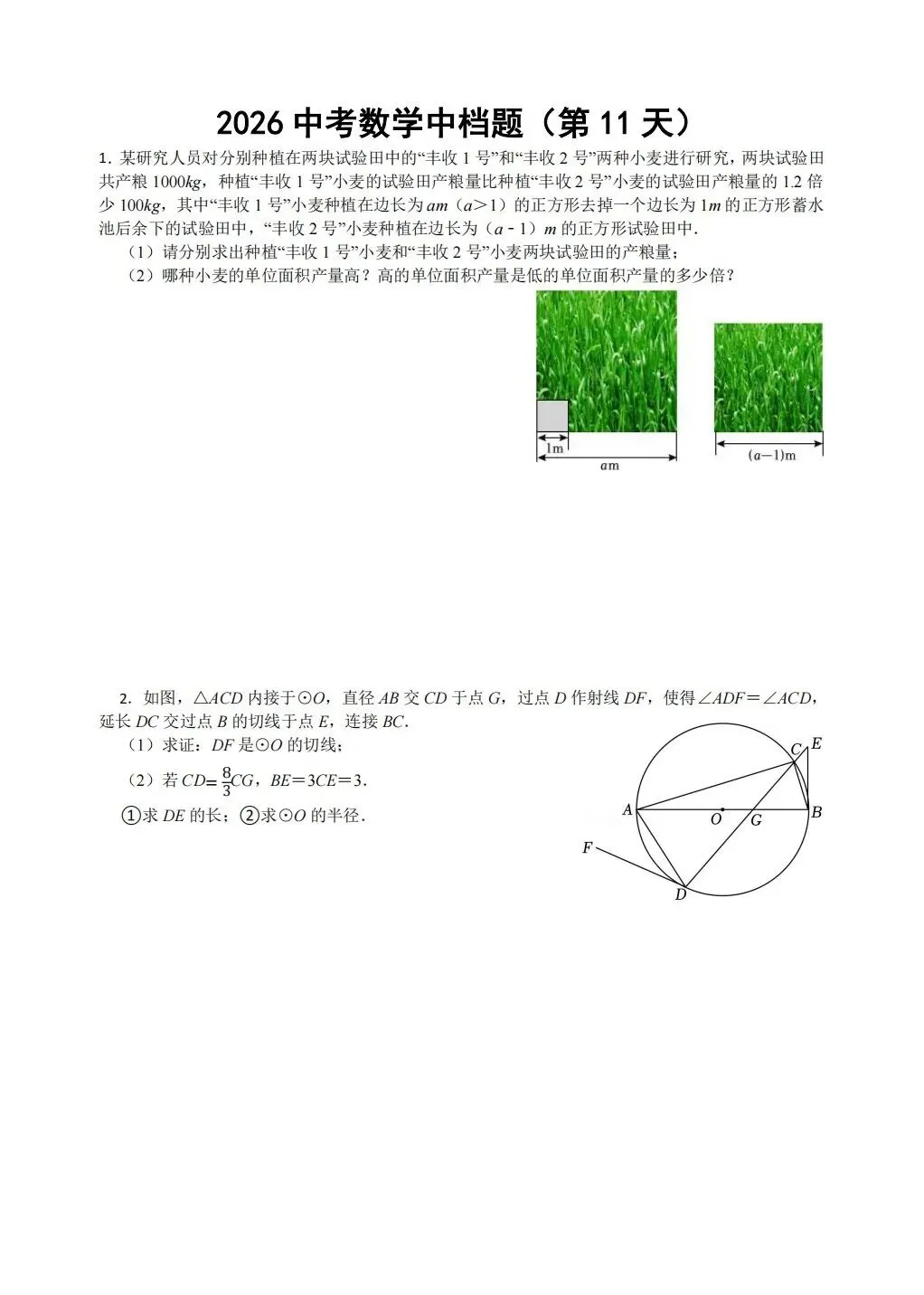 中考数学冲刺 第6张