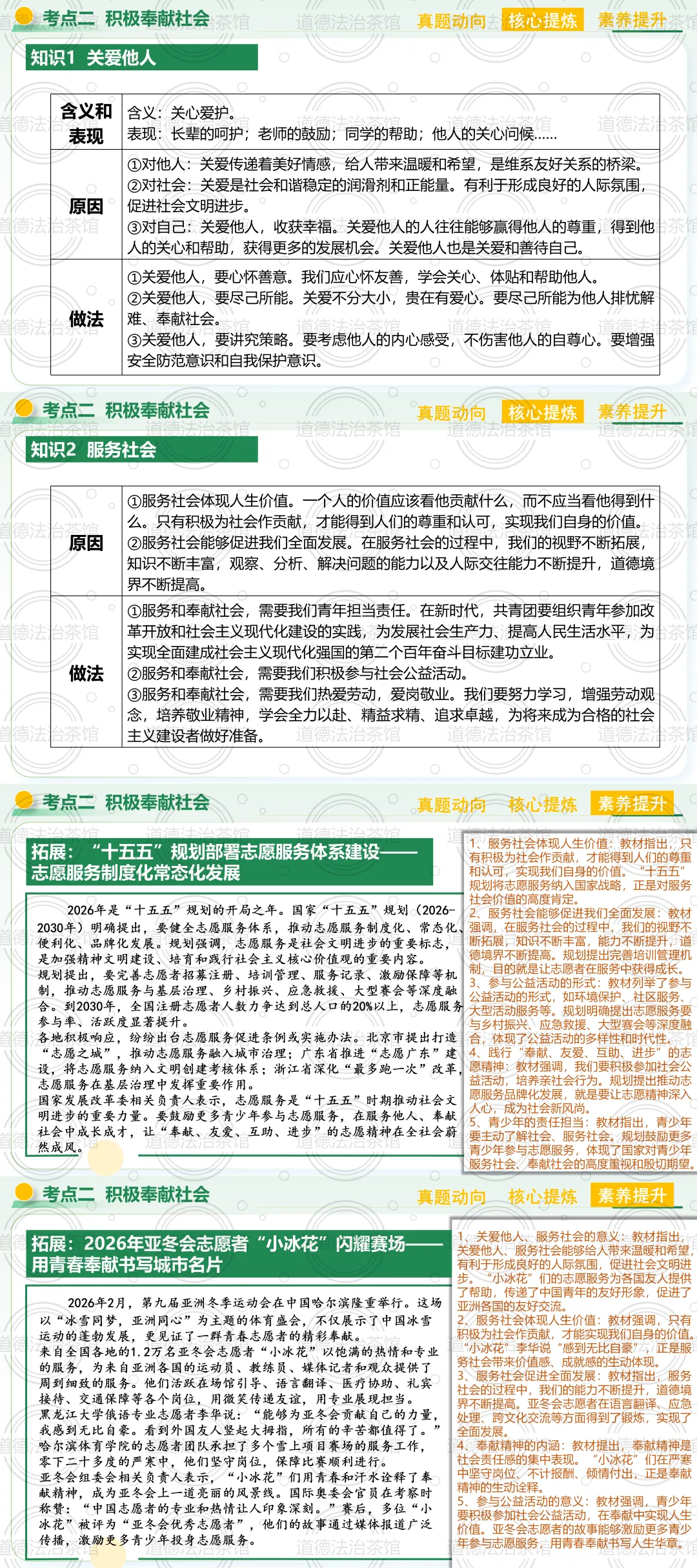 2026中考道德与法治备考必看!《社会责任》专题复习:从“责任与角色”到“奉献社会”高分密码(系列) 第9张