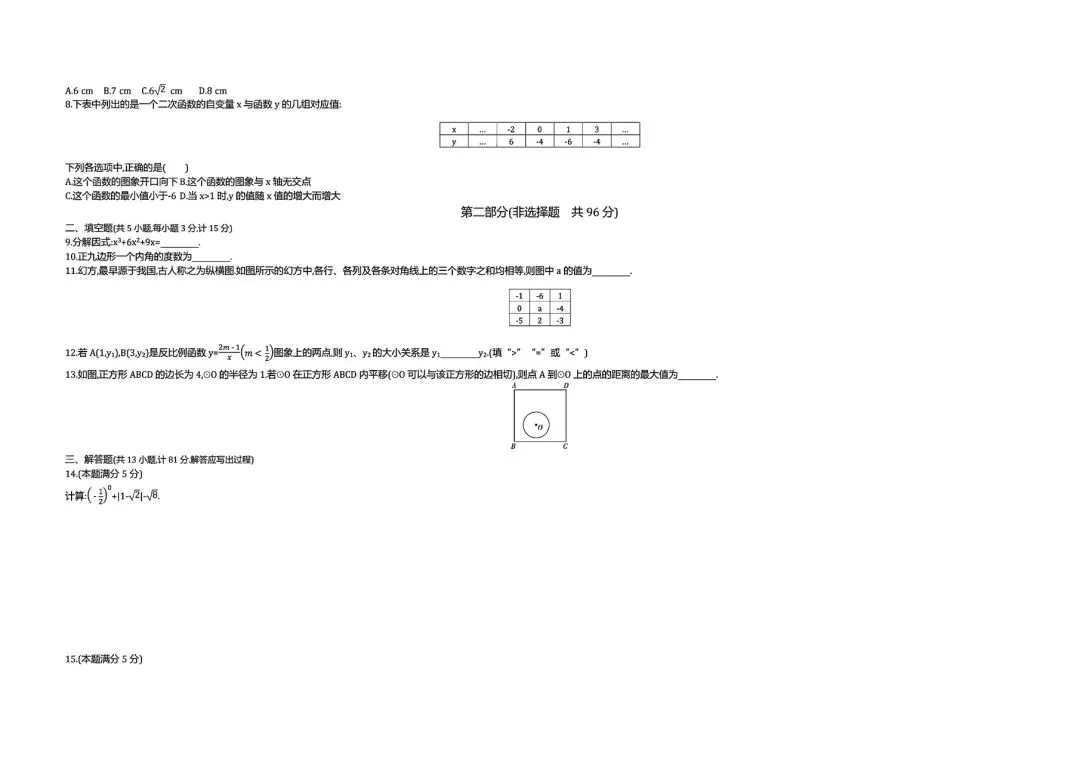 【中考试卷】2021年陕西省中考真题试卷电子版-(全科目)中考答案解析 第5张