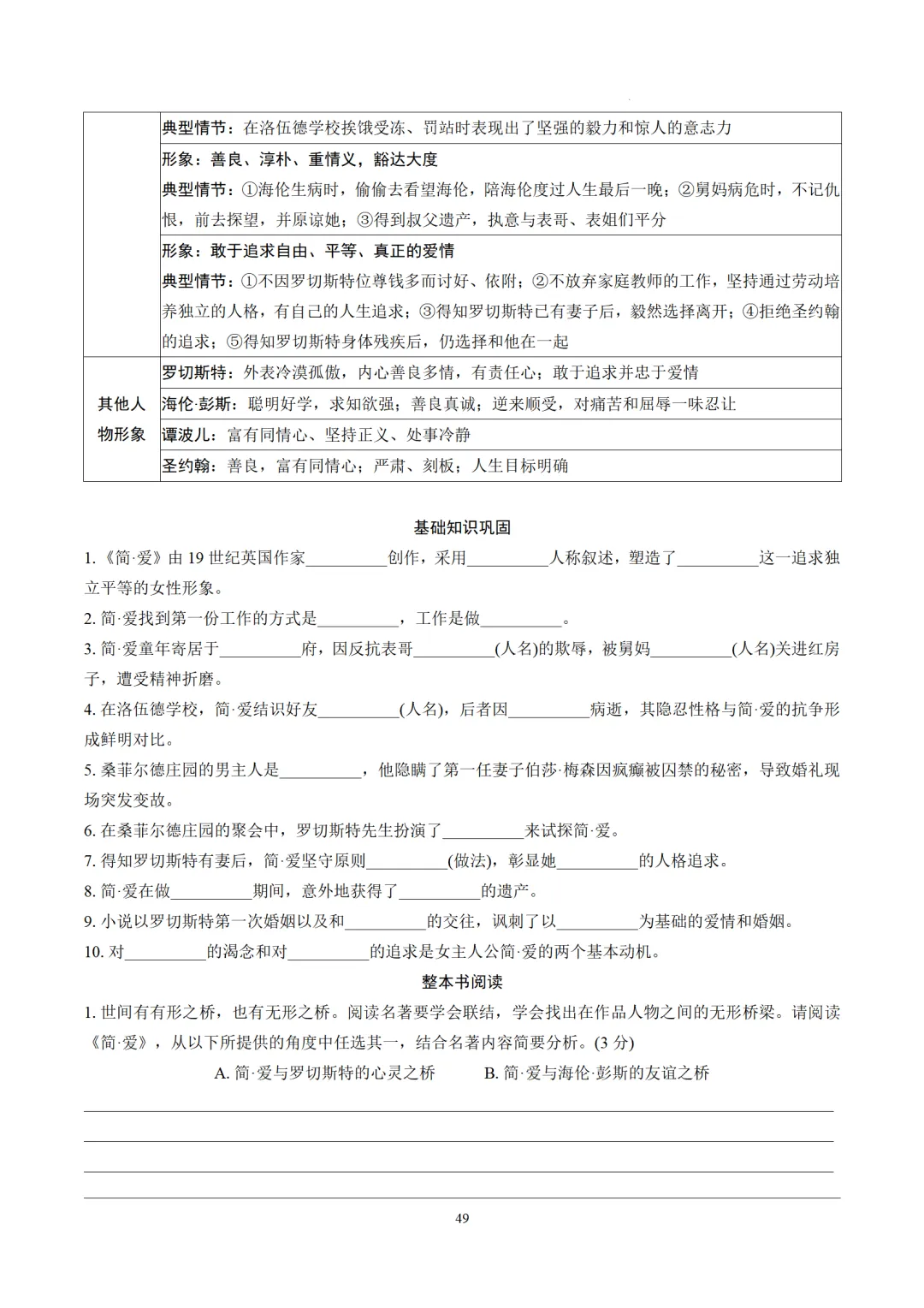 2026年中考语文12部名著逐篇训练 第49张