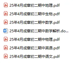 期中试卷分享!全科都有!船山、成章初一初二年级往年期中试卷! 第41张
