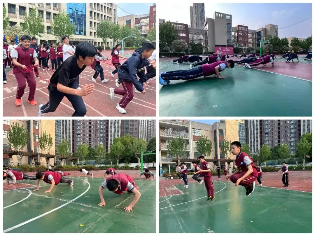 备战中考|厉兵秣马备体考 青春逐梦正当时——郑州市二七区嵩山路学校九年级备战体育 第12张