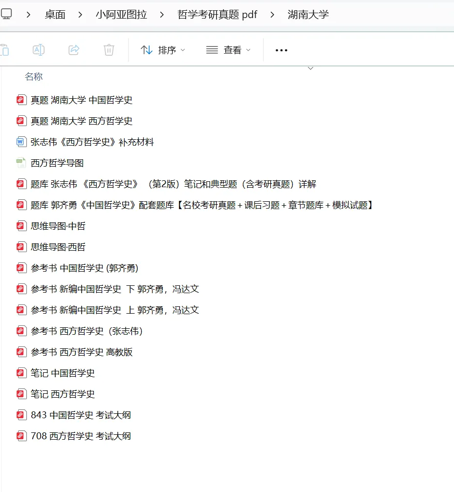 湖南大学哲学考研历年真题:2009-2026 第11张