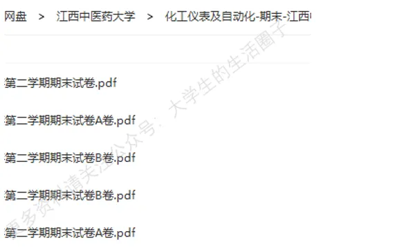 江西中医药大学期末考试多科目历年试卷真题免费领取,江中大同学的专属福利来了! 第7张