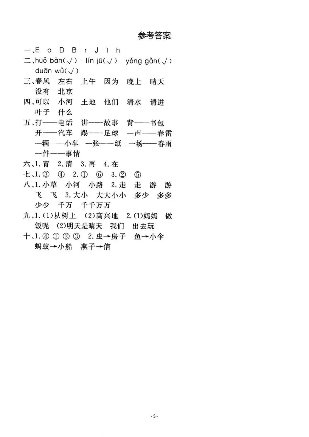 26春一年级下册语文《期中测试卷+名校真题+达标测试+情景测试卷》共4套,含答案,PDF电子版可打印 第14张