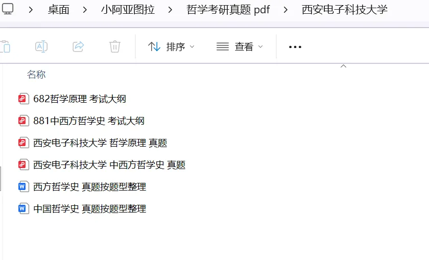 西安电子科技大学哲学考研历年真题:2016-2026 第6张