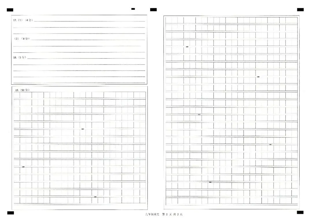 2026年汕尾市九年级模拟考语文试卷 第10张