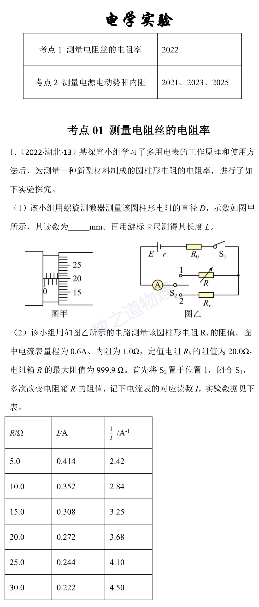 湖北卷真题与考点(专题十二) 第1张