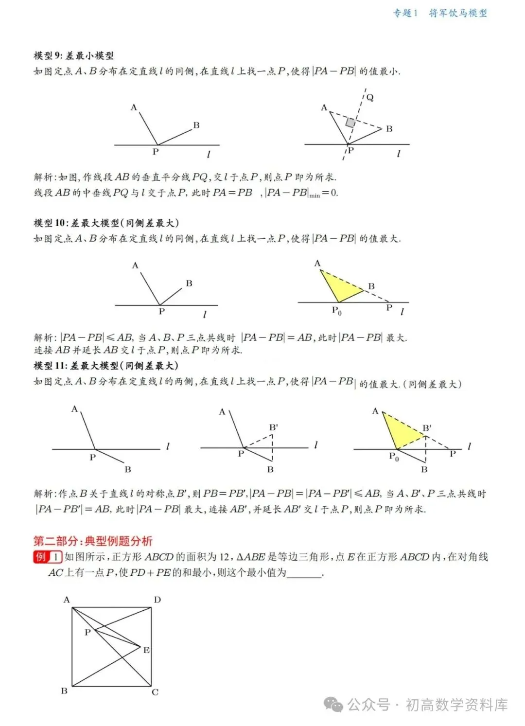 中考数学冲刺——几何最值18大专题一网打尽(精华版) 第5张