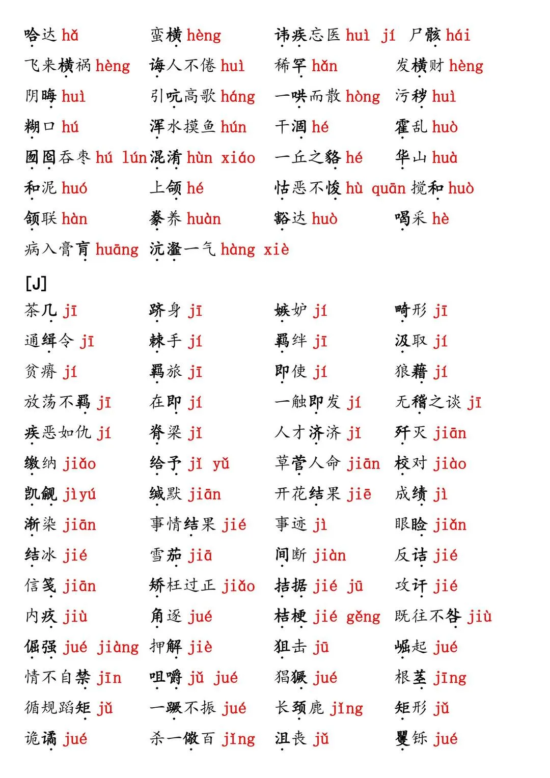 2026年中考语文字音字形易错常考用字汇总资料 第3张