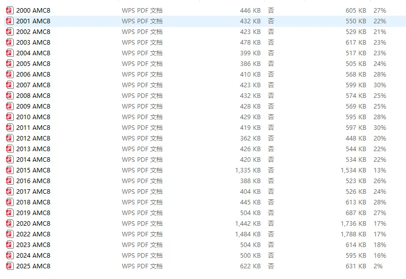 AMC8真题(2000-2026)中英双语!直接下载! 第10张