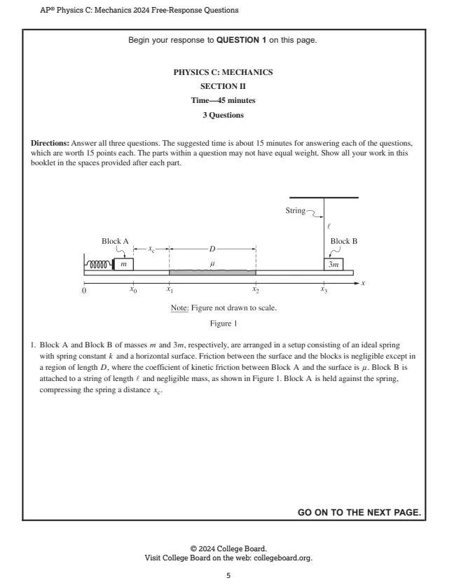 ~【高清PDF】AP物理C力学历年真题免费分享 第1张