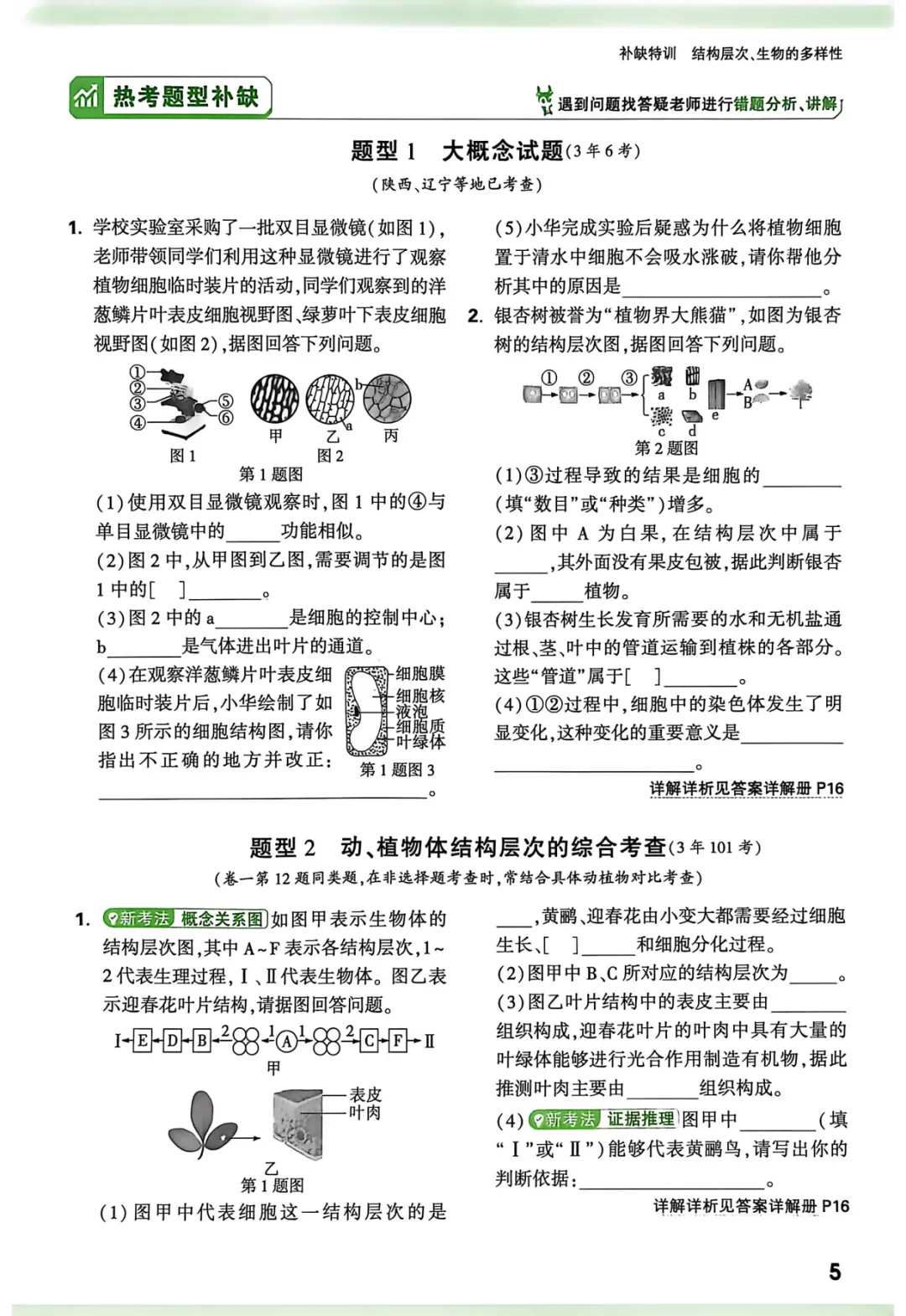 2026中考生物强化训练,含答案,可免费下载打印 第6张