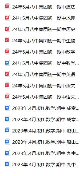 期中试卷分享!船山、成章初一年级往年期中试卷! 第39张