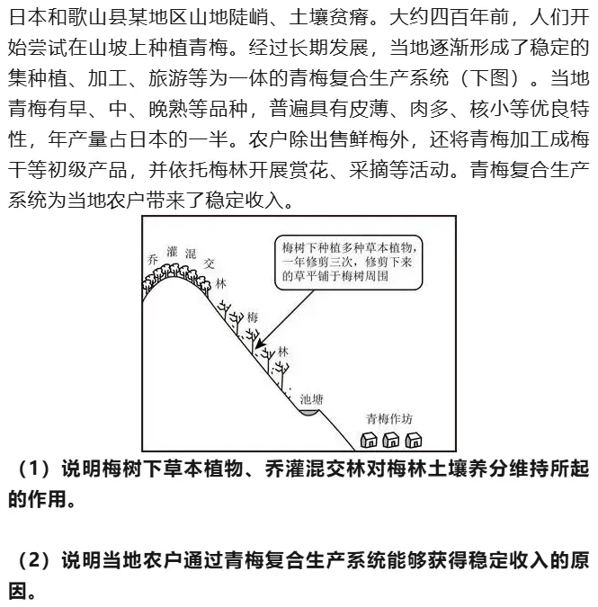 打卡真题 | 青梅复合生产系统(1955) 第4张