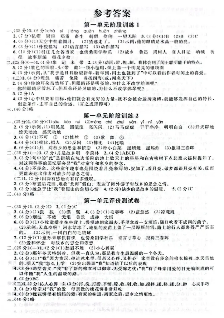上海5下必备|金试卷:语数英汇总版(含答案+解析) 第13张