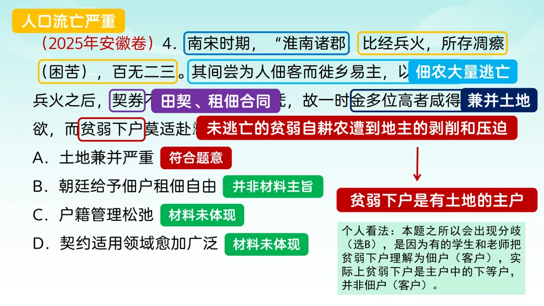 2025年高考安徽历史真题解析 第6张
