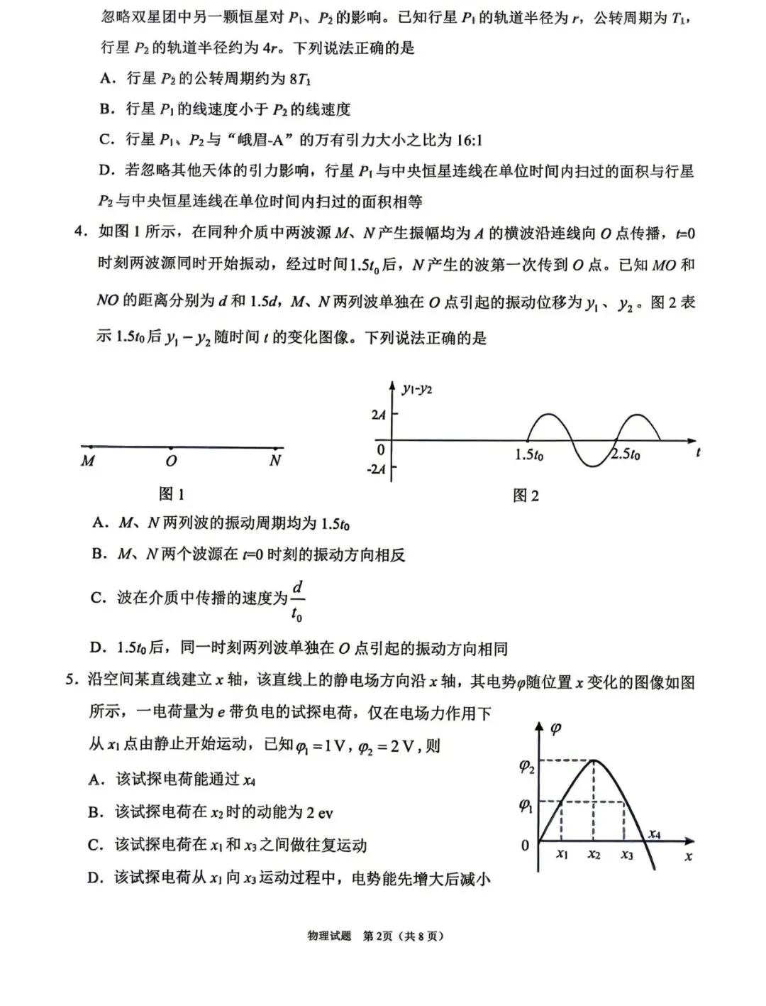 四川省眉山市2026届高三第二次模拟测试 第2张