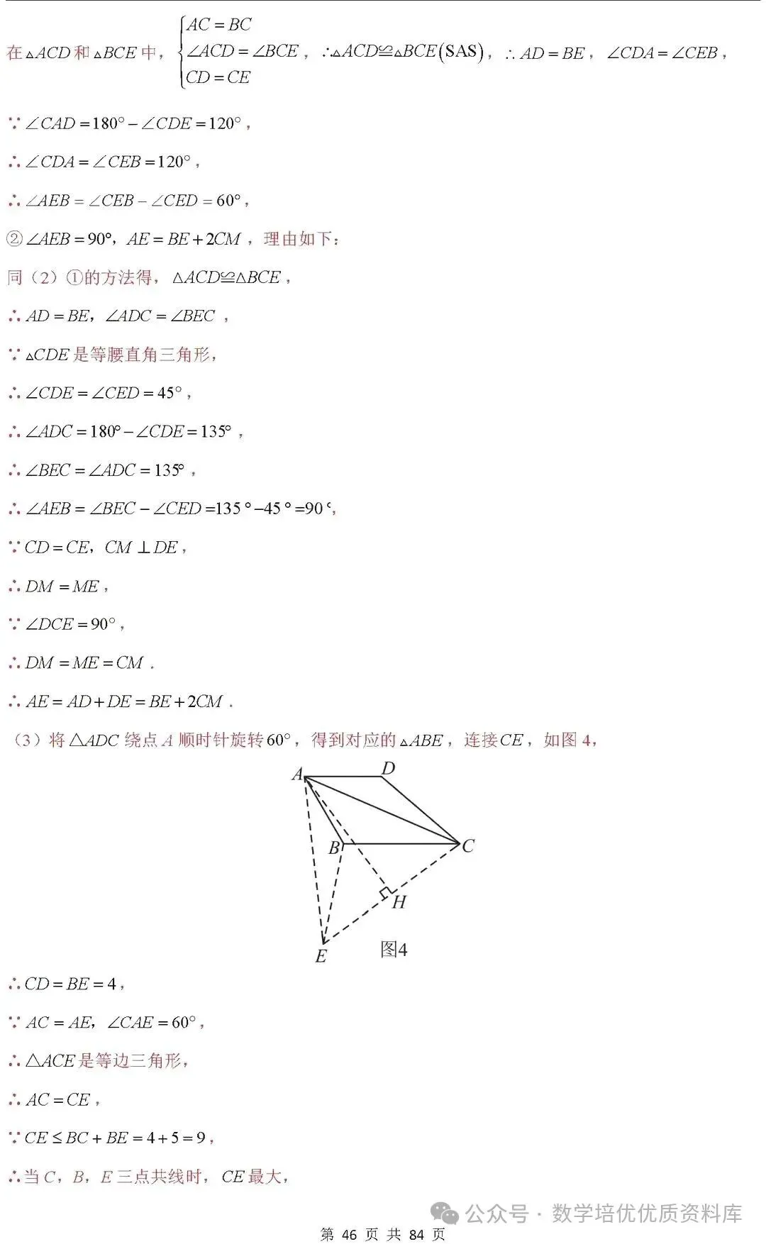 中考数学专题复习之全等三角形与特殊三角形6种考向20种必考题型(共84页,含答案解析) 第47张
