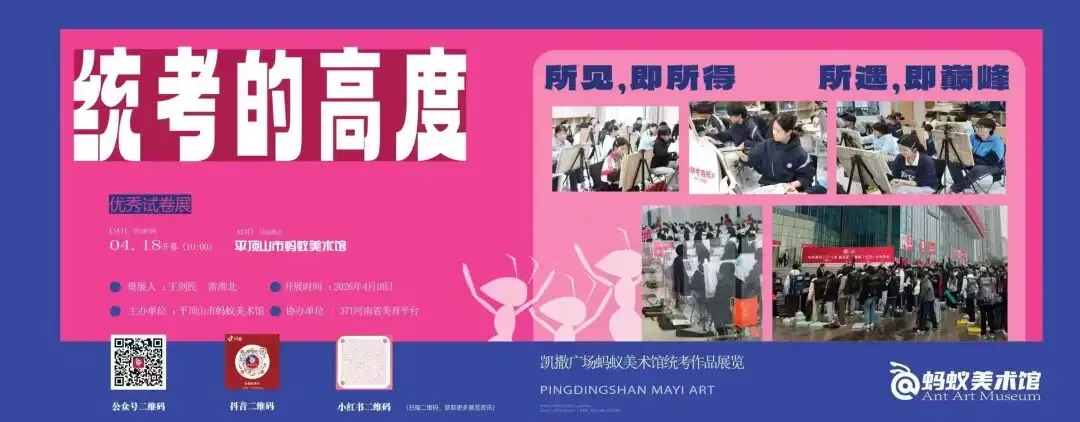 《统考的高度》河南统考方向优秀试卷展,今日在蚂蚁美术馆开幕 第2张