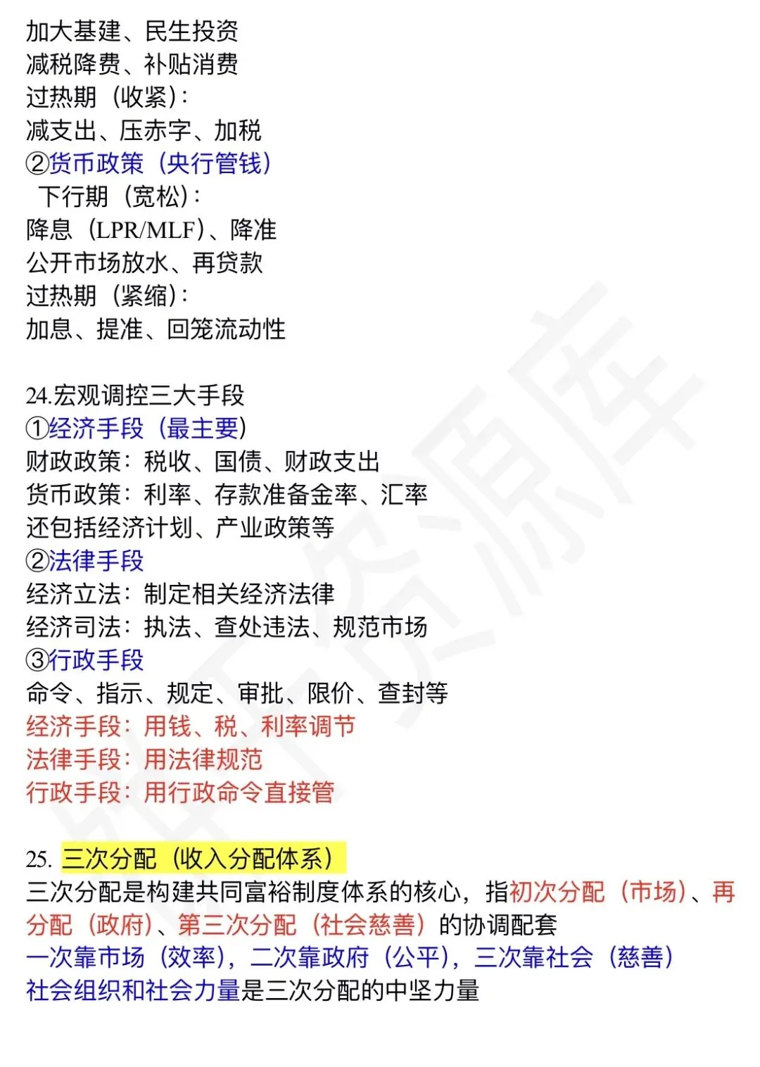 经济学速记宝典考公考遍必备,来源于历年真题 第6张