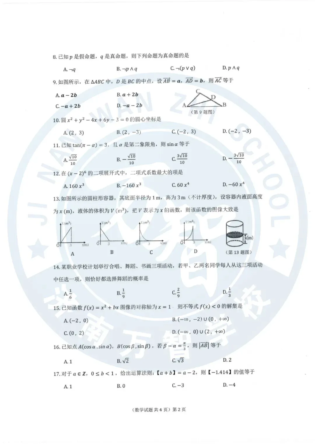 2020年—2025年山东春季高考历年真题! 第16张