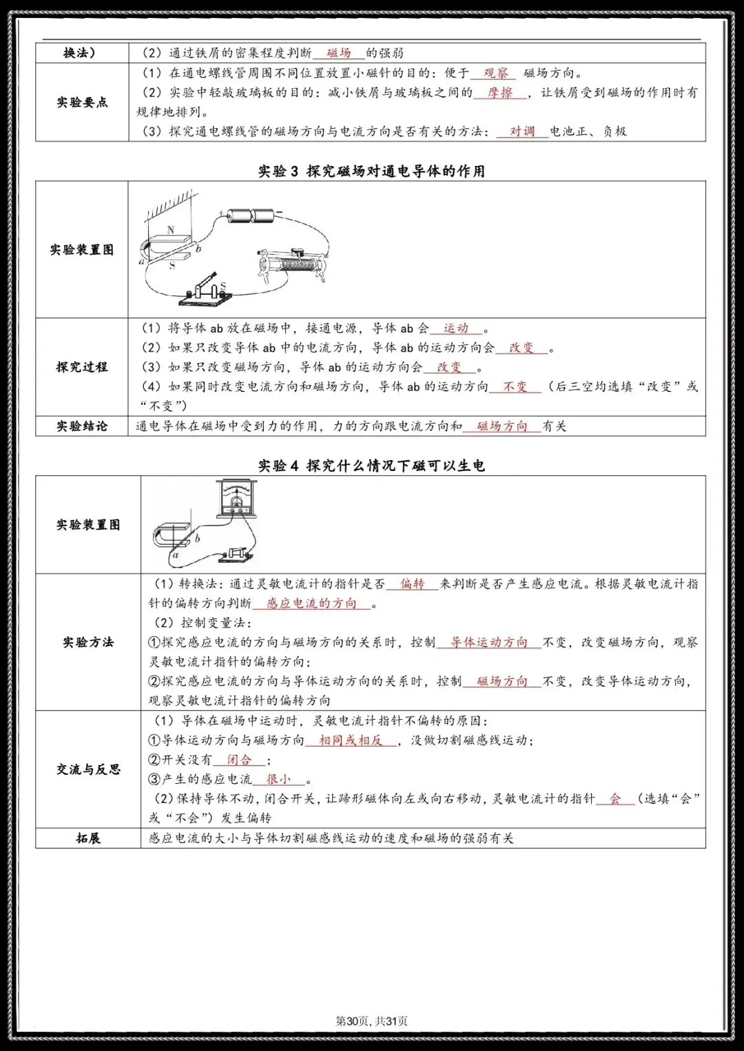 夯实基础|2026 年中考物理实验总结(电子版可打印) 第12张