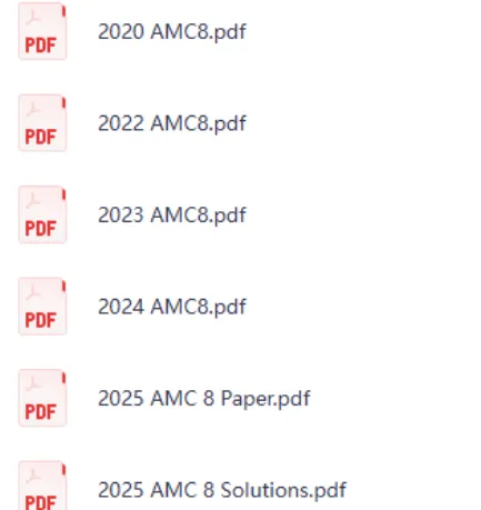 AMC8数学竞赛真题!2015-2026真题汇总PDF高清版速领 第14张