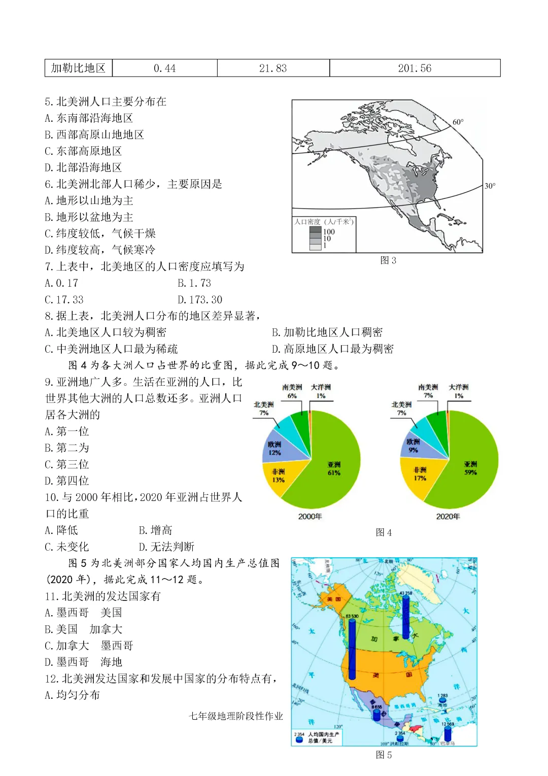 期中真题-2025 年临沂沂水县初一下学期地理试题(完整版 + 答案) 第5张