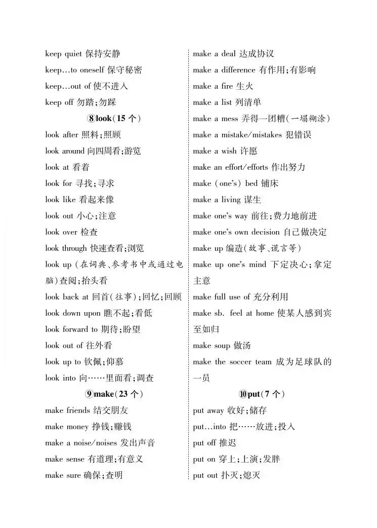 26中考重点短语归纳 第4张