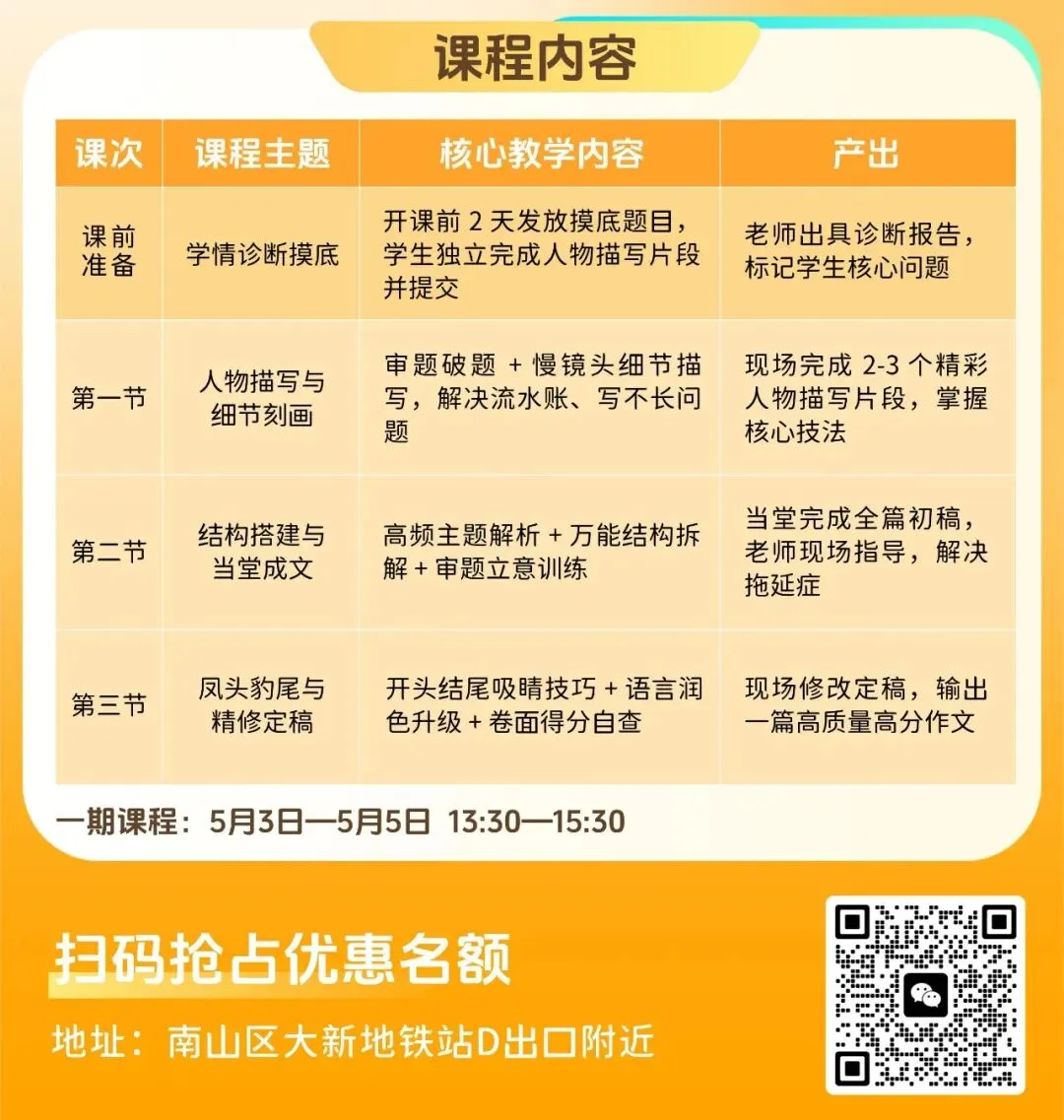 3 节课299元,拿下中考高分作文 |当堂成文 + 名师精批 第4张