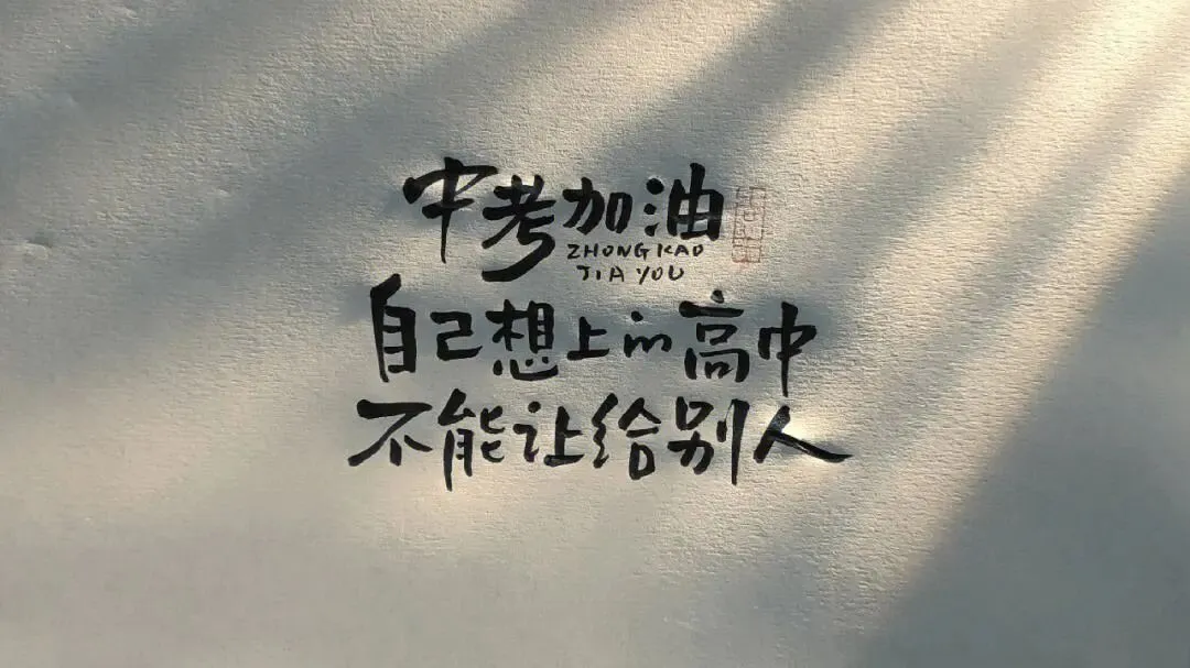 中考加油!汗水成就梦想! 第9张