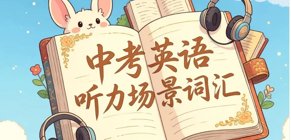 中考英语听力场景词汇,听力考试前必背! 第1张