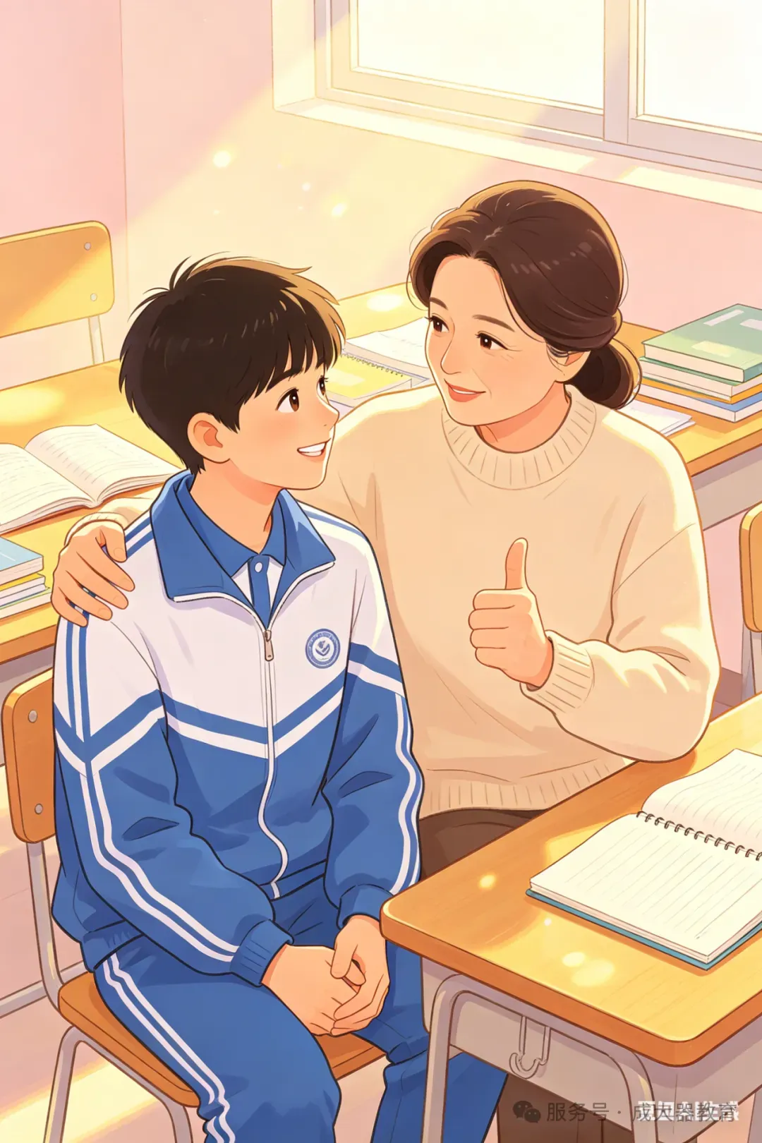 【成大器教育】8 个月中考逆袭|那个躲在窗边的少年,终活成了自己的光 第4张