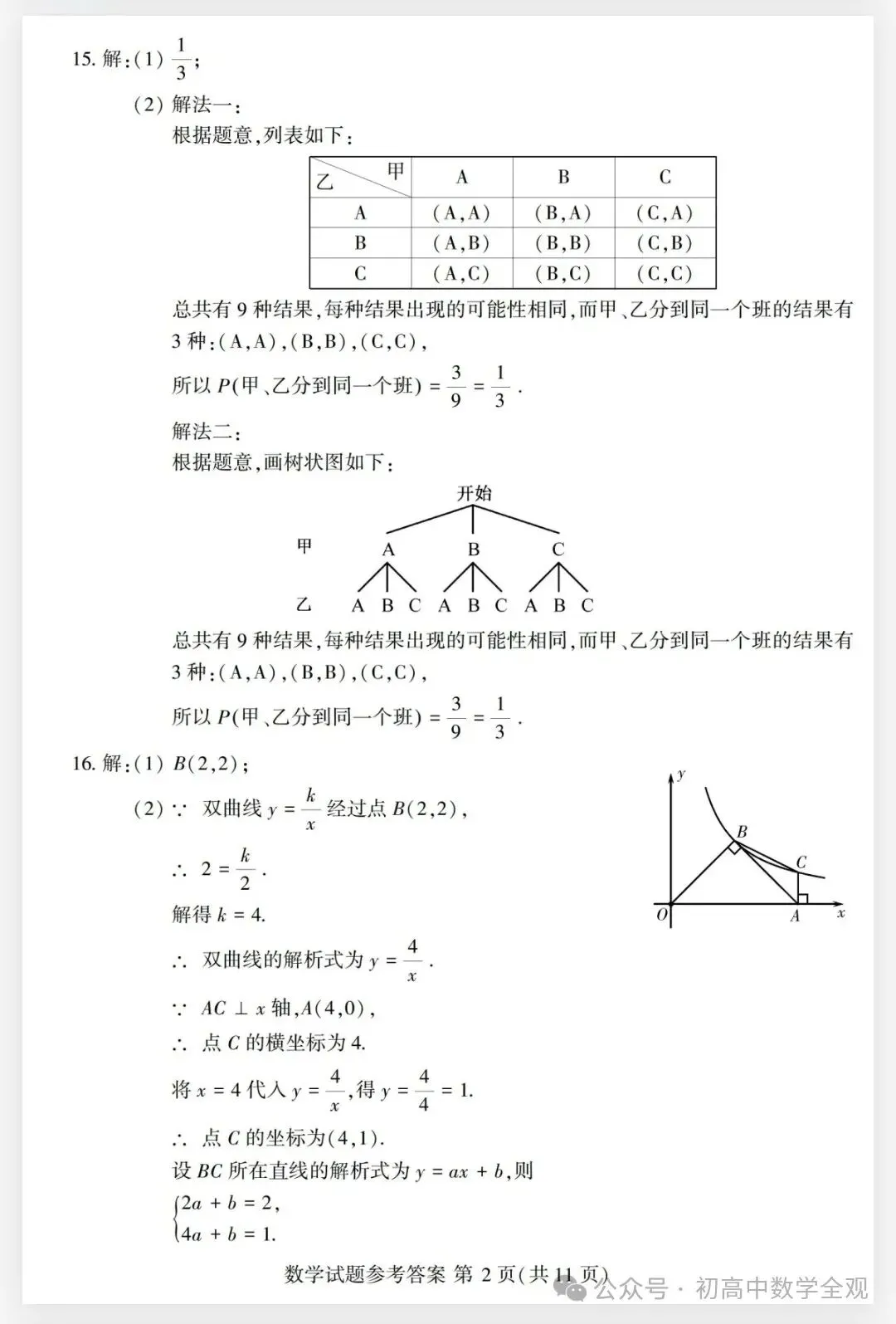 2020~2025年江西中考数学真题卷(含答案) 第70张