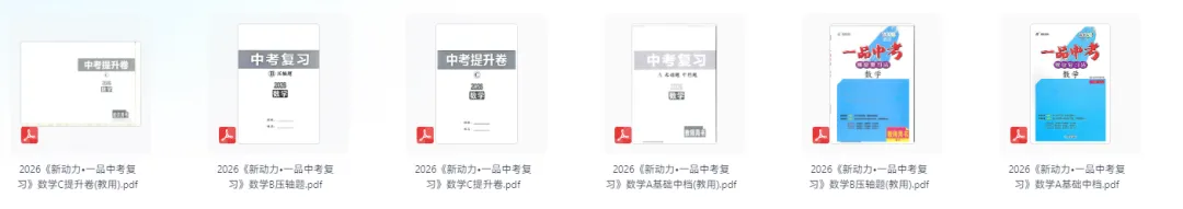 2026版初中《新动力一品中考螺旋复习提升法》(数学、物理) 第1张